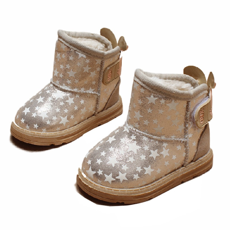 Kids Fashion Boots
 2015 Winter Boys Girls PU Leather Snow Boots Kids Fashion