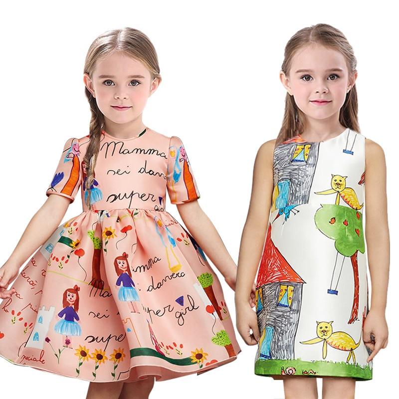 Kids Fashion Brands
 Promotion girls dress new 2016 kids clothes girl vestidos