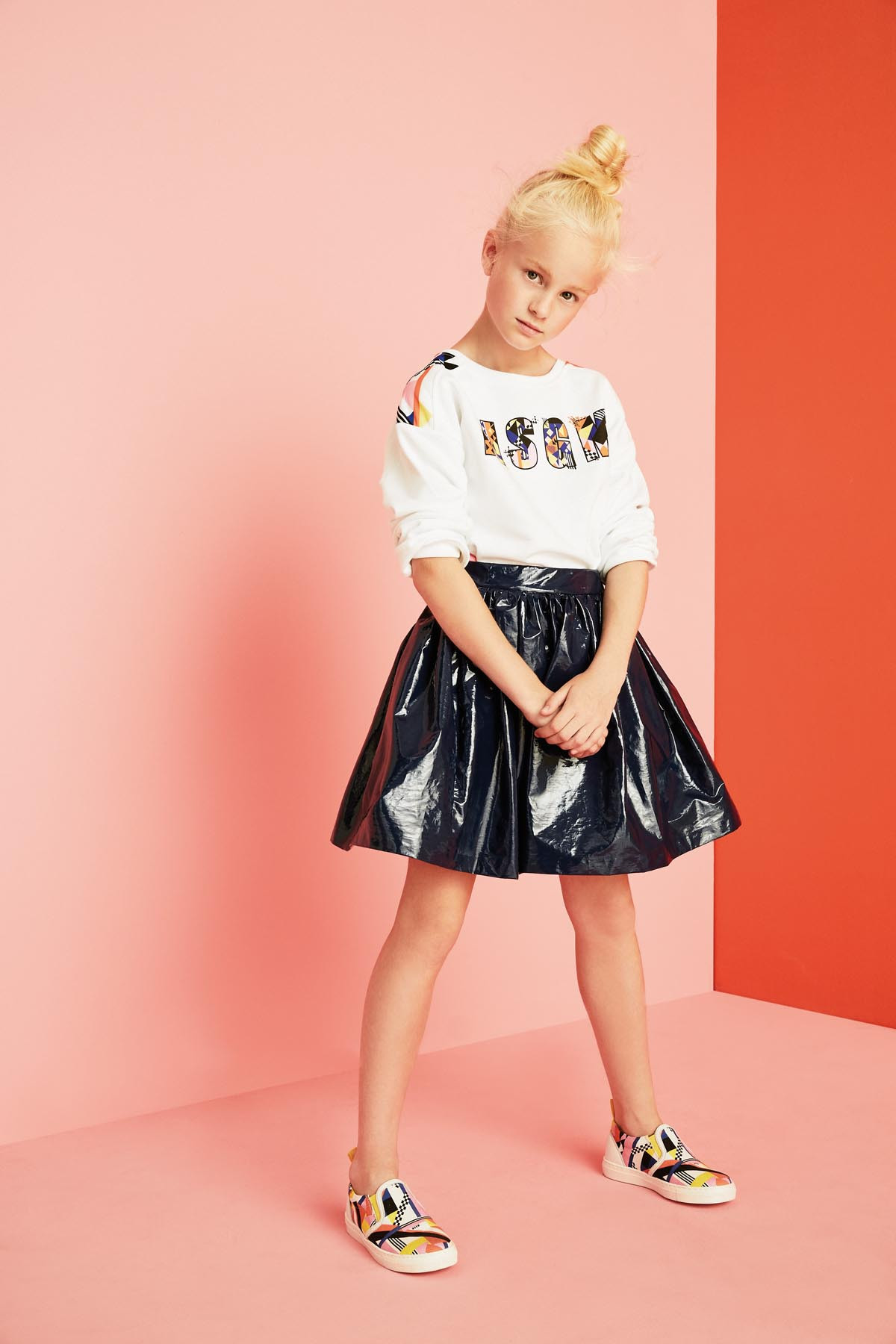 Kids Fashion Com
 MSGM kids spring summer 2016 geometry Fannice Kids Fashion