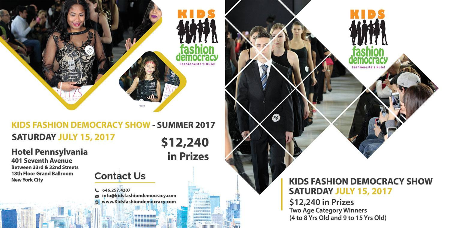 Kids Fashion Democracy
 KIDS FASHION DEMOCRACY 2017 SUMMER SHOW IN NEW YORK CITY