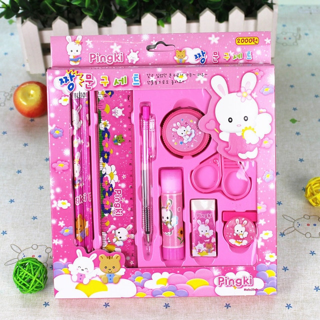 Kids Gift Sets
 free shipping 10PCS Korea cute Stationery kids t set