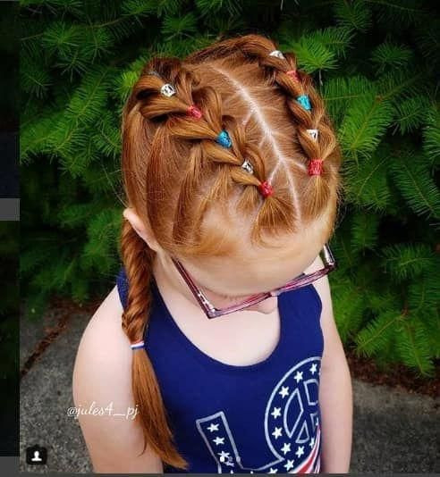Kids Haircuts Sacramento
 Centre Parted Hairstyle With Double Braids