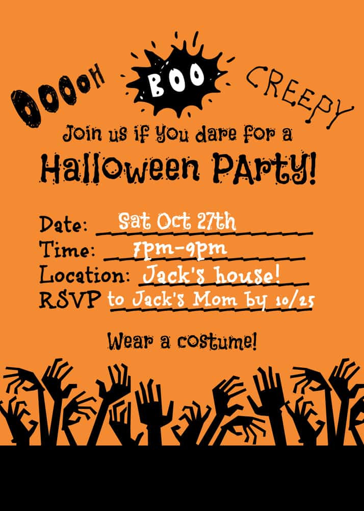Kids Halloween Party Invitations Ideas
 Halloween Party Ideas for Kids Mom 6