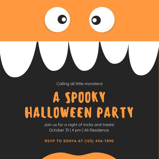 Kids Halloween Party Invitations Ideas
 Customize 2 842 Kids Party Invitation templates online