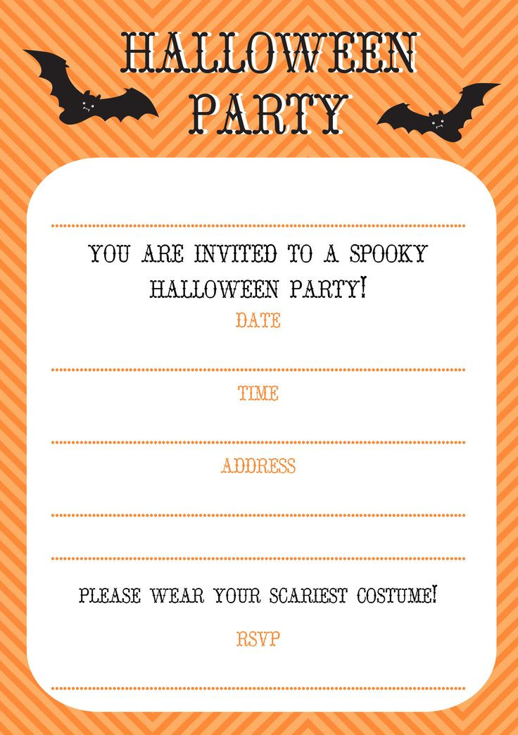 Kids Halloween Party Invitations Ideas
 free printable Halloween invitations