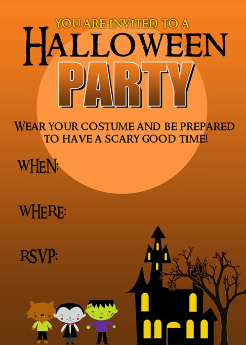 Kids Halloween Party Invitations Ideas
 20 crafty days of halloween party invitation printable