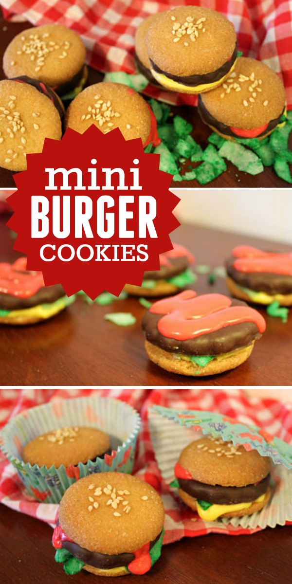 Kids Hamburger Recipes
 Mini Burger Cookies great recipe for kids Frugal