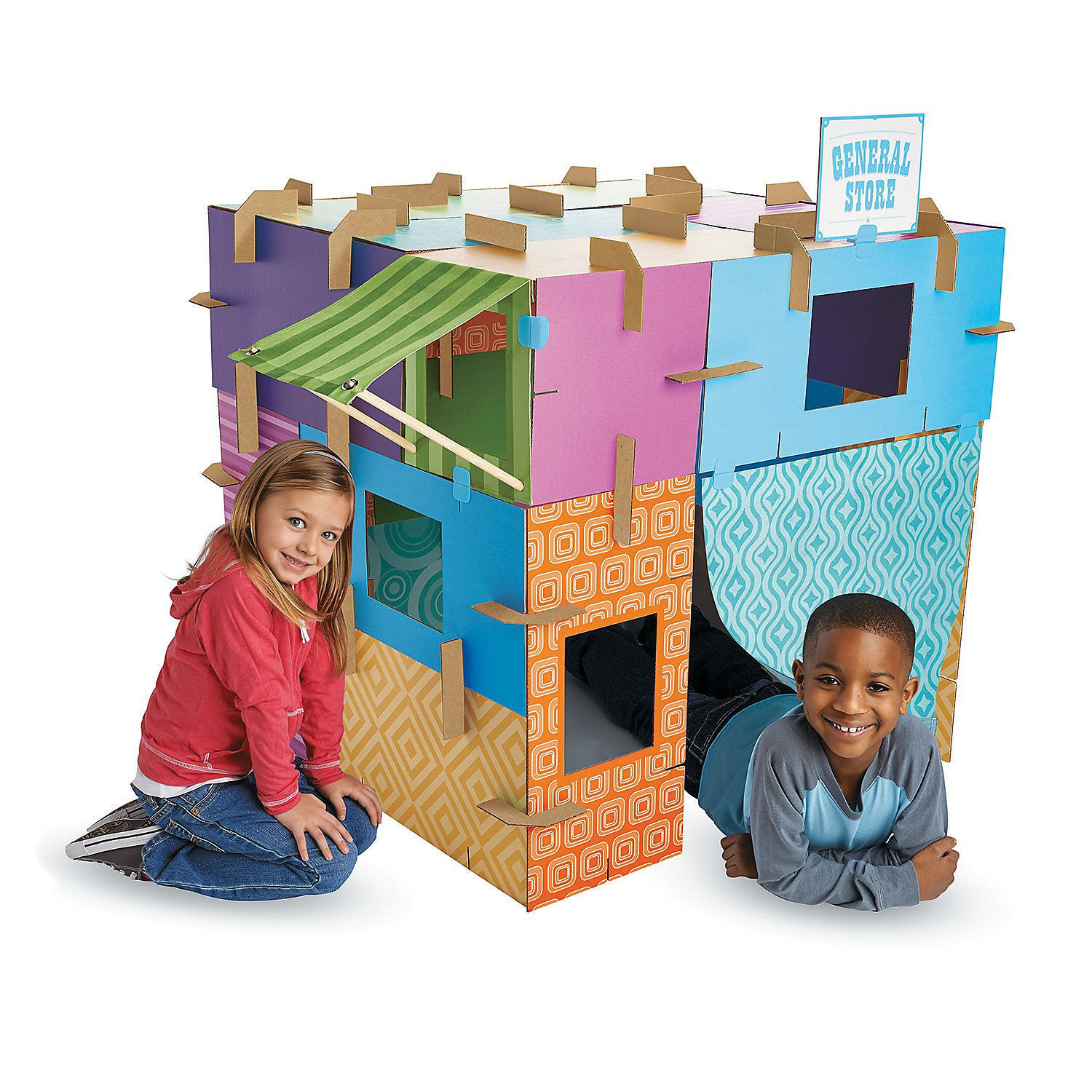 Kids Indoor Fort Kits
 Build Abouts Modular Fort Kit MindWare Not gonna