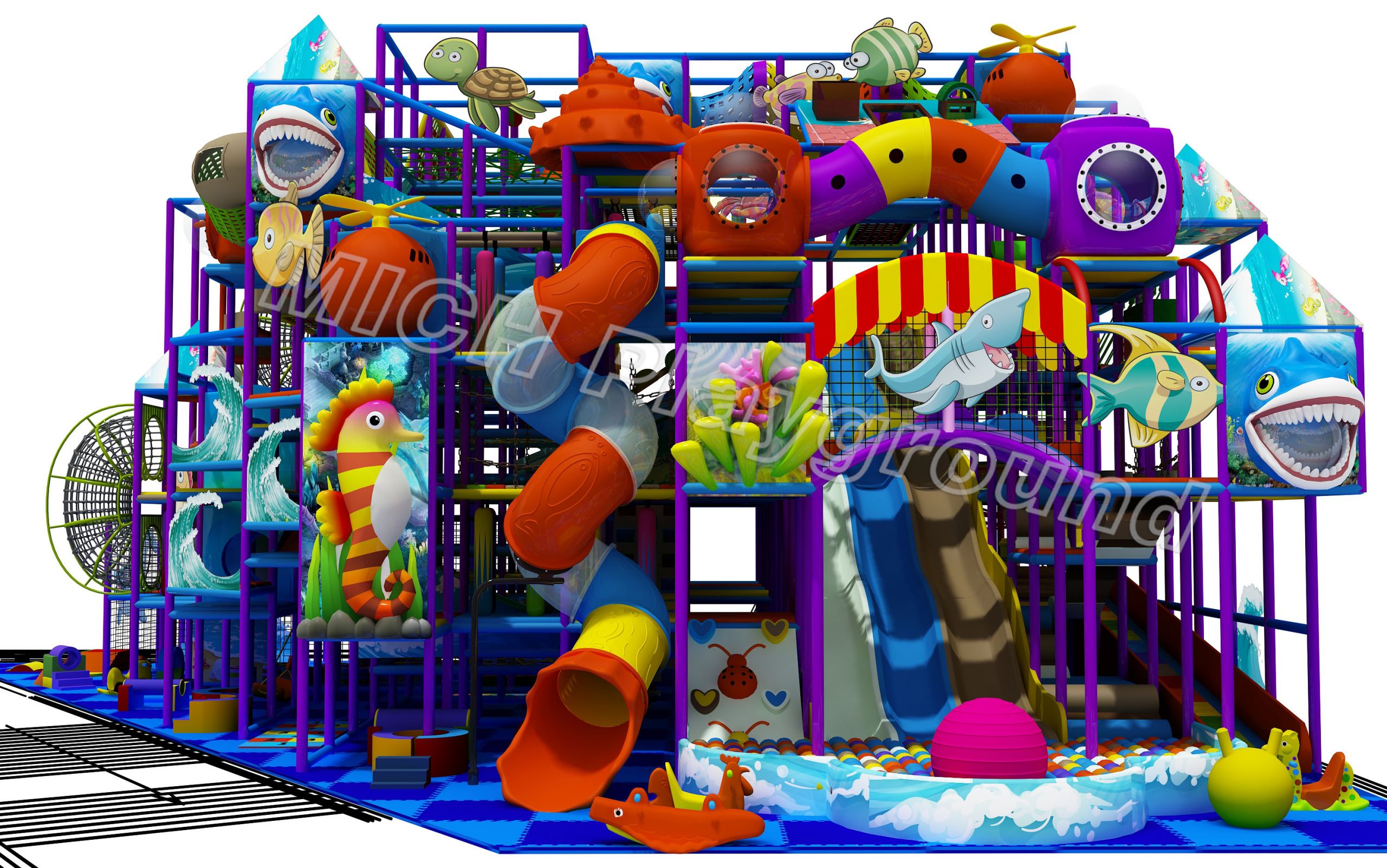 Kids Indoor Playset
 Buy Product on Mich Playground Co Ltd