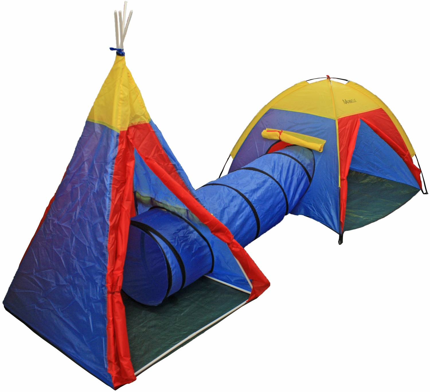 Kids Indoor Tents
 MARIBELLE CHILDRENS PLAY TENT AND TUNNEL SET KIDS INDOOR