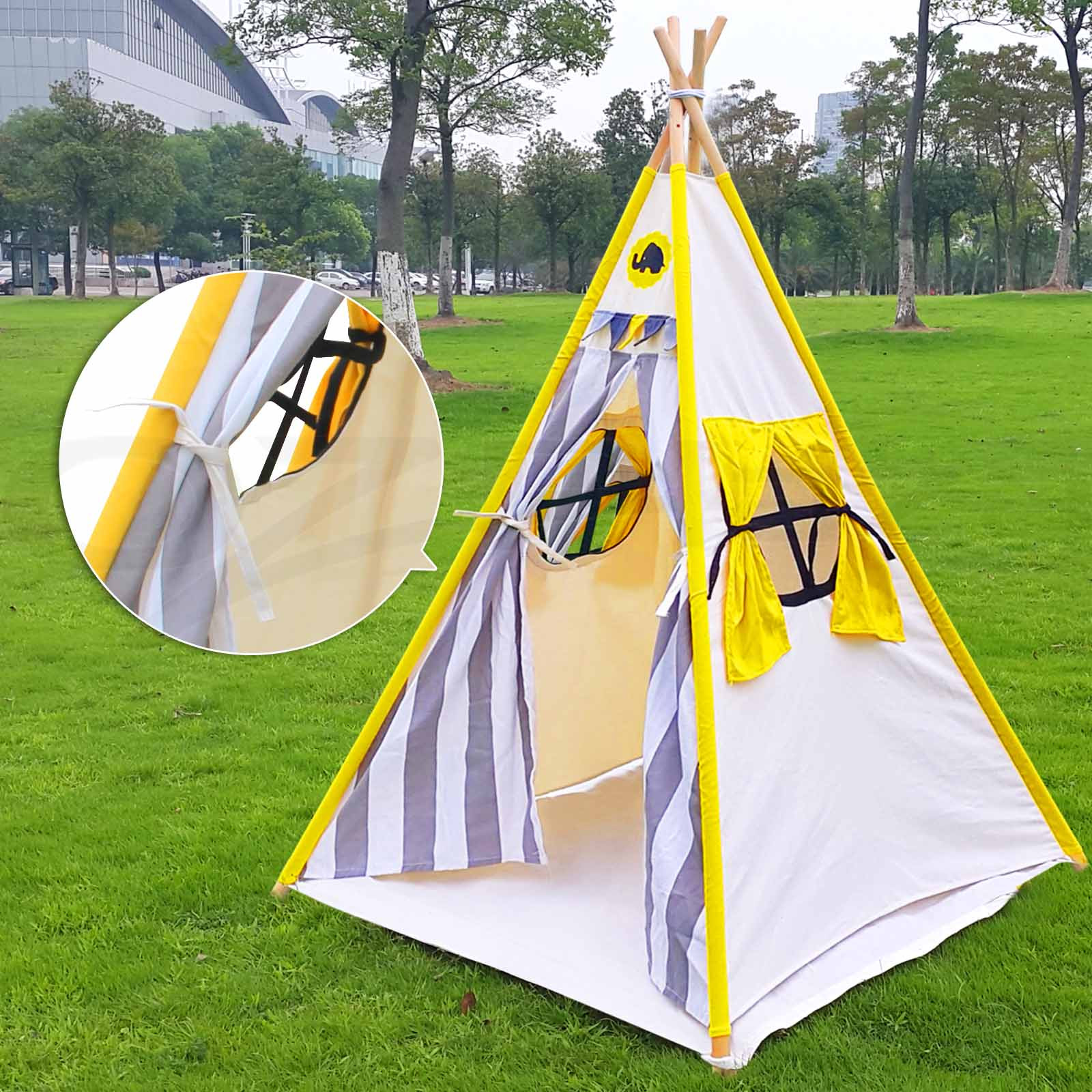 Kids Indoor Tents
 Kids Teepee Tent Children Home Canvas Pretend Play