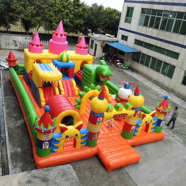 Kids Inflatable Playground
 mercial outdoor castle trampoline giant amusement park
