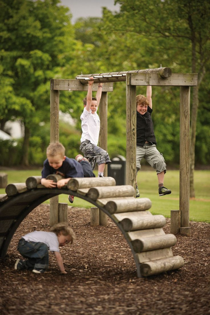 Kids Outdoor Play Area
 Wood & Steel Playground