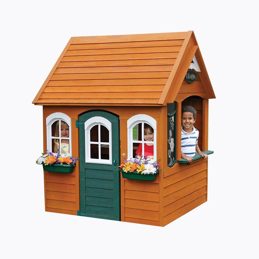 Kids Outdoor Playhouse
 Cedar Summit Bancroft Playhouse P X The Home Depot