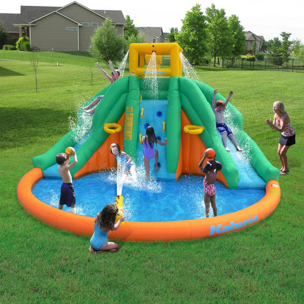 Kids Outdoor Swimming Pool
 Kids Inflatable Splash Pool Backyard Water Slide Park
