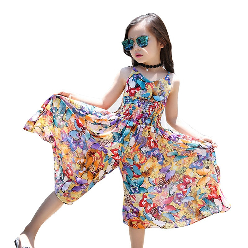 Kids Party Clothes
 2018 Brand Bohemia Children Dress Girls Summer Floral