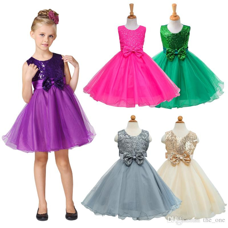 Kids Party Clothes
 2019 Girls Party Wear Dress Kids 2016 New Sequins Children