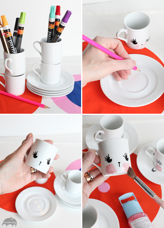 Kids Party Cups
 DIY tea party set for kids – Espresso Cups DIY – Kids