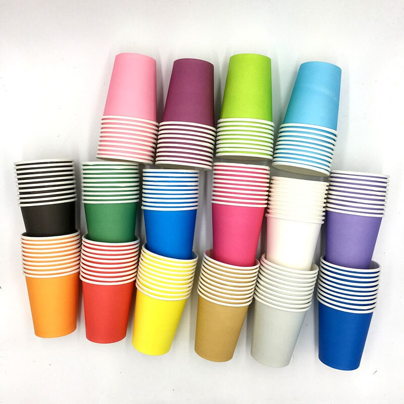 Kids Party Cups
 10pcs lot solid color cups kids birthday party supplies