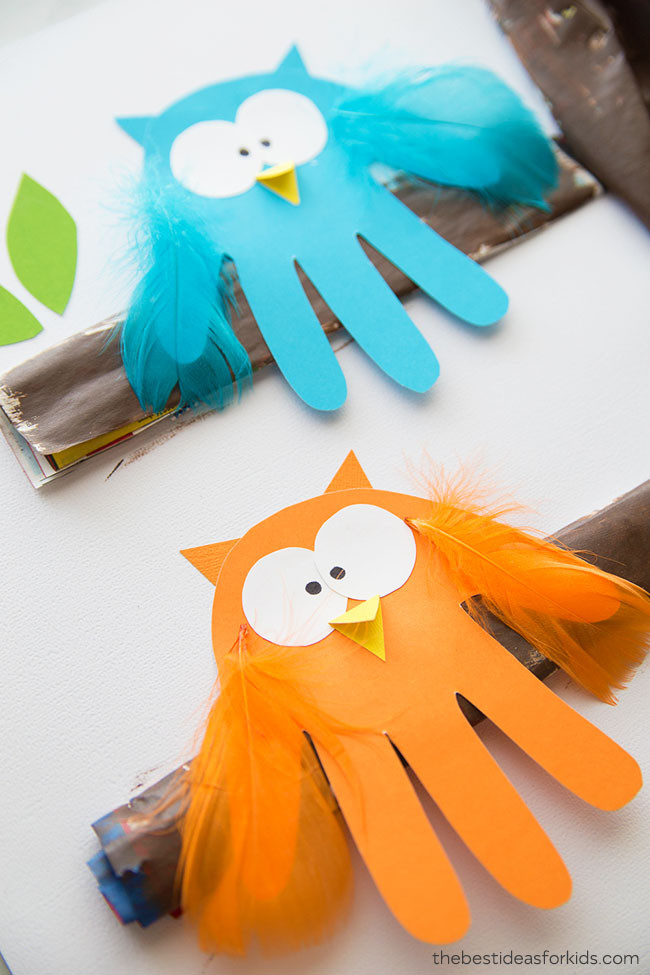 Kids Project Idea
 Owl Handprint The Best Ideas for Kids