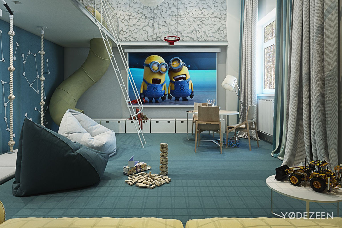 Kids Room Interior
 Adorable Apartment Design For Kids With Lots Funny
