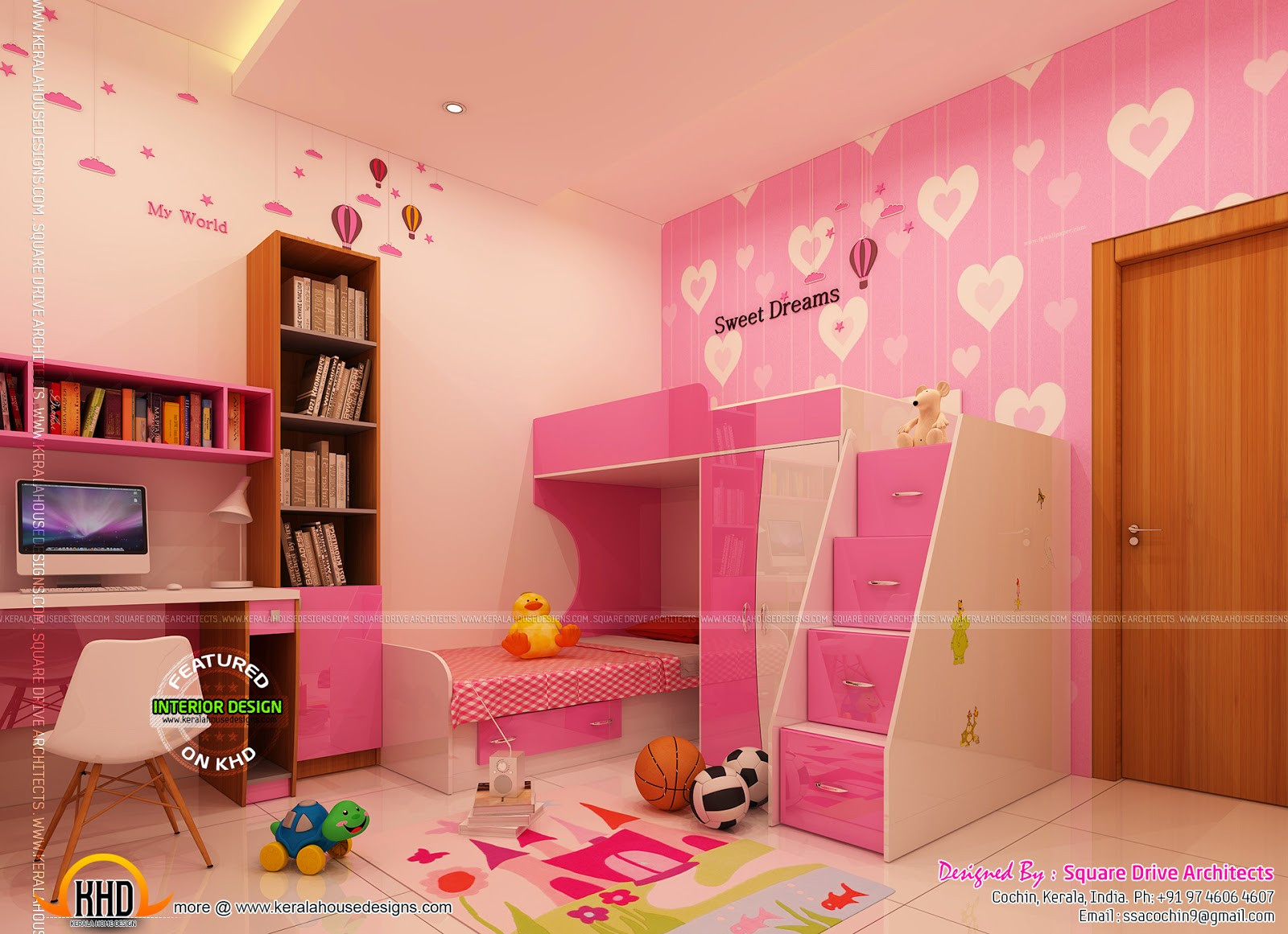 Kids Room Interior
 Home interiors designs Kerala home design and floor plans