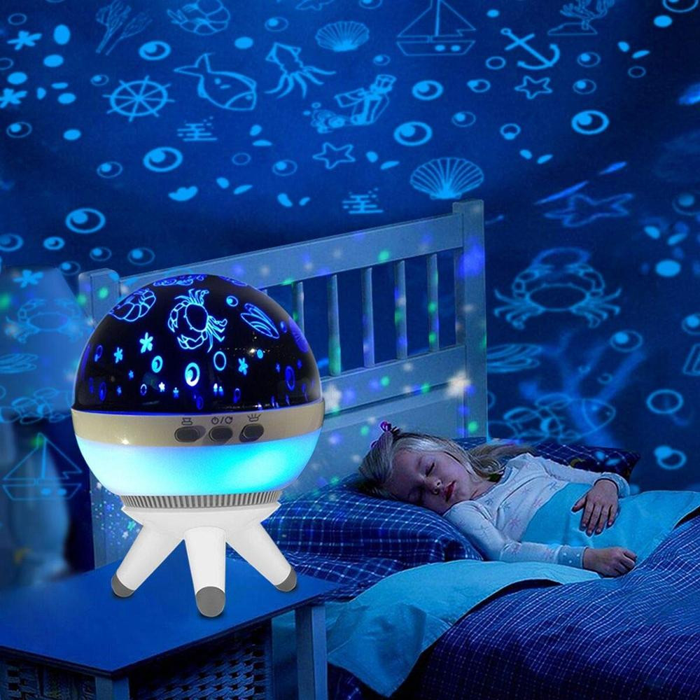 Kids Room Projector
 LED Star Projector Baby Night Light Nursery Children Room