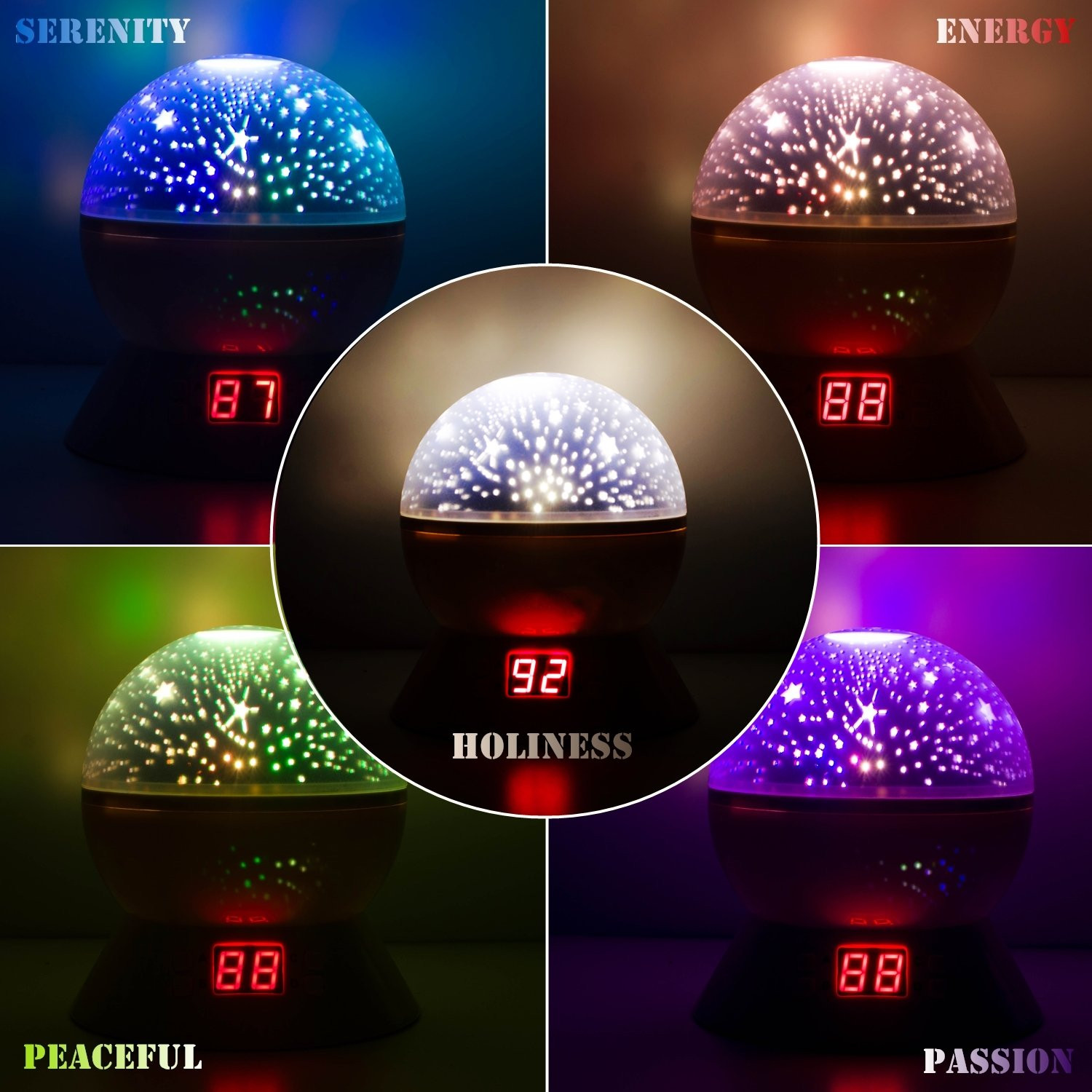 Kids Room Projector
 Night Lights for Kids Multiple Colors Rotating Star