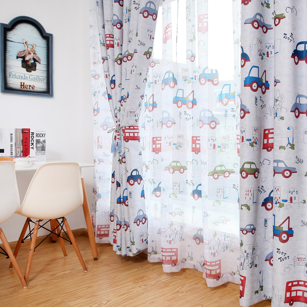 Kids Room Shades
 Blackout curtains for the bedroom toy car kids room