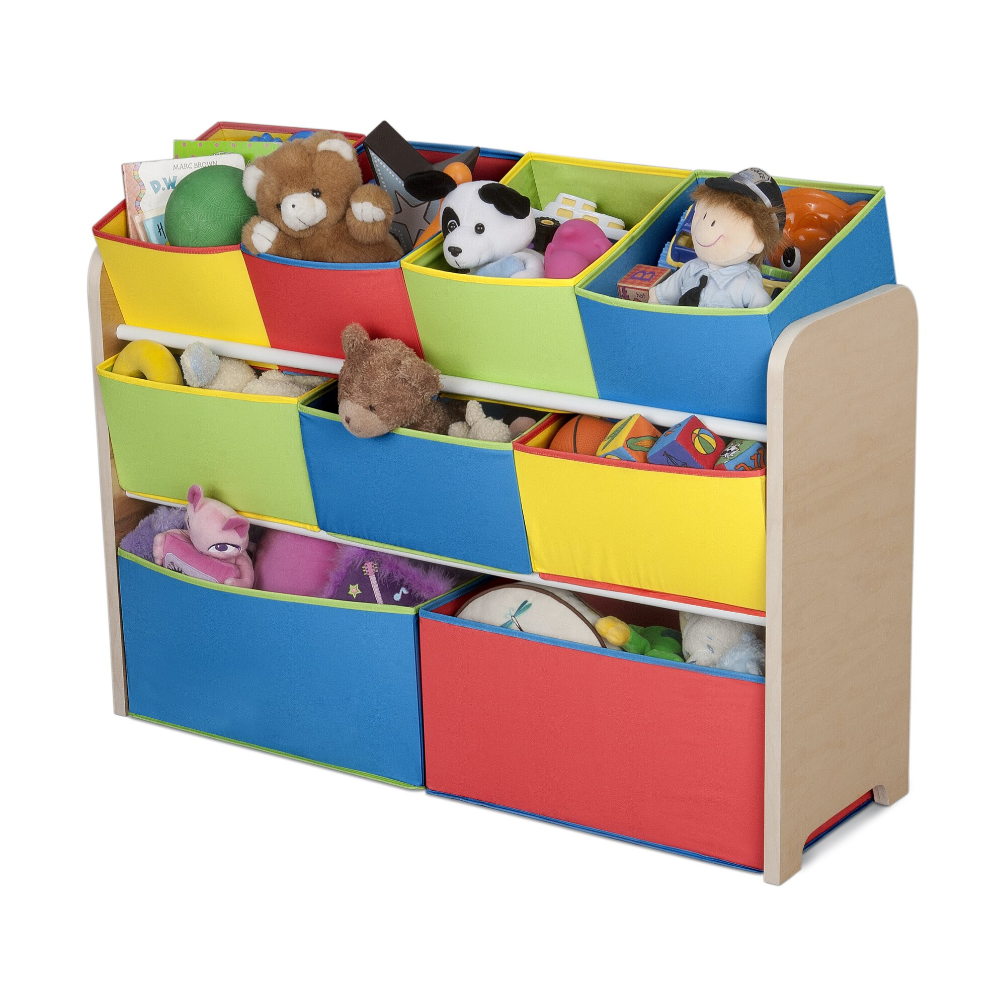Kids Storage Organizer
 Delta Children Multi Color Deluxe Toy Organizer with Bins