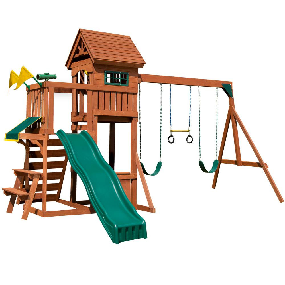 Kids Swing And Slide
 Swing N Slide Playsets Playful Palace Wood plete