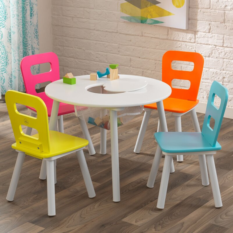 Kids Table And Chair Set
 KidKraft Storage Kids 5 Piece Table and Chair Set