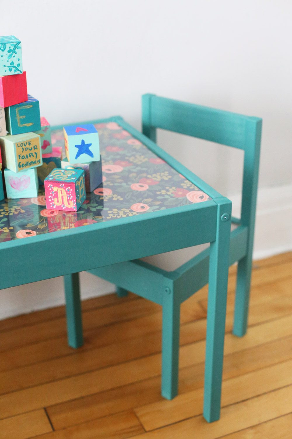 Kids Table And Chair Set
 DIY Kids Table Makeover The Sweetest Occasion