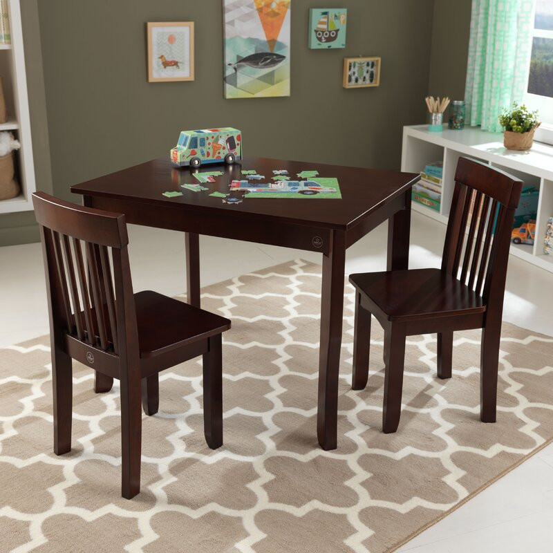 Kids Table And Chair Set
 KidKraft Avalon Kids 3 Piece Rectangular Table and Chair