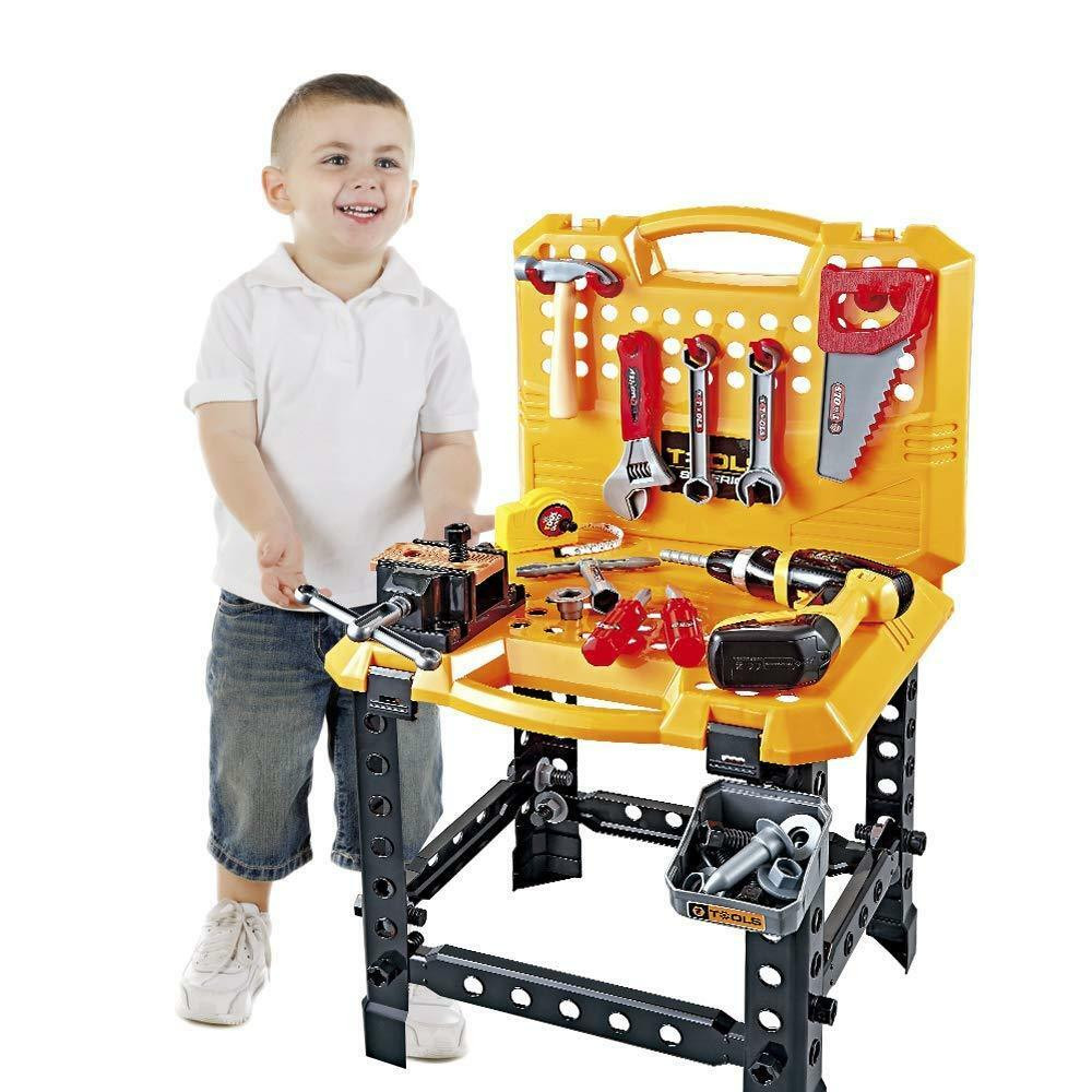 Kids Tool Table
 Toy Power Workbench Kids Tool Bench Construction Set Tools
