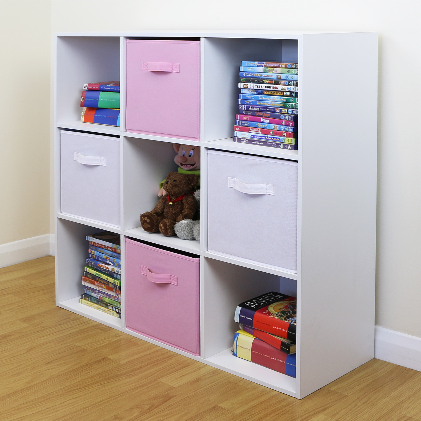 Kids toy Storage Units Inspirational 9 Cube Kids Pink &amp; White toy Games Storage Unit Girls Boys