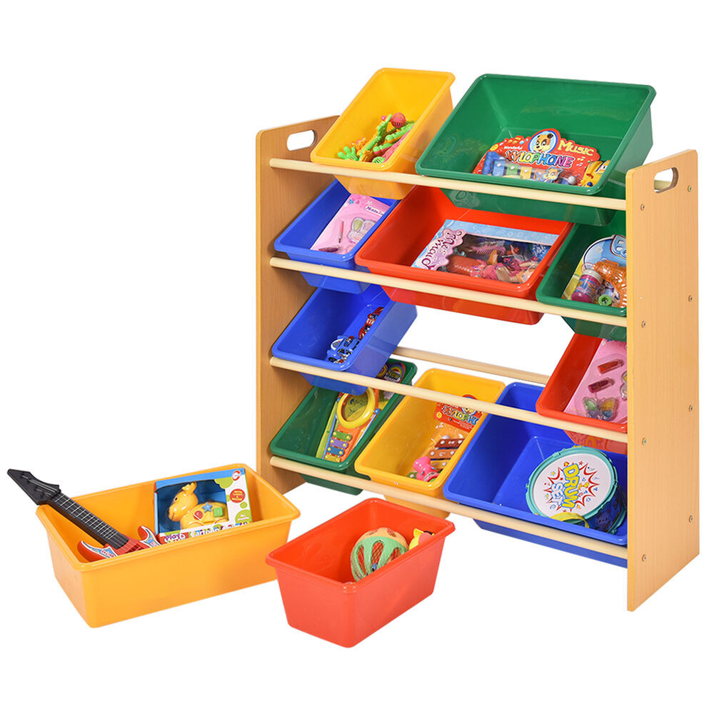Kids Toys Storage Unit
 Toy Storage Unit Kids Children Play Oragnizer Boxes Shelf
