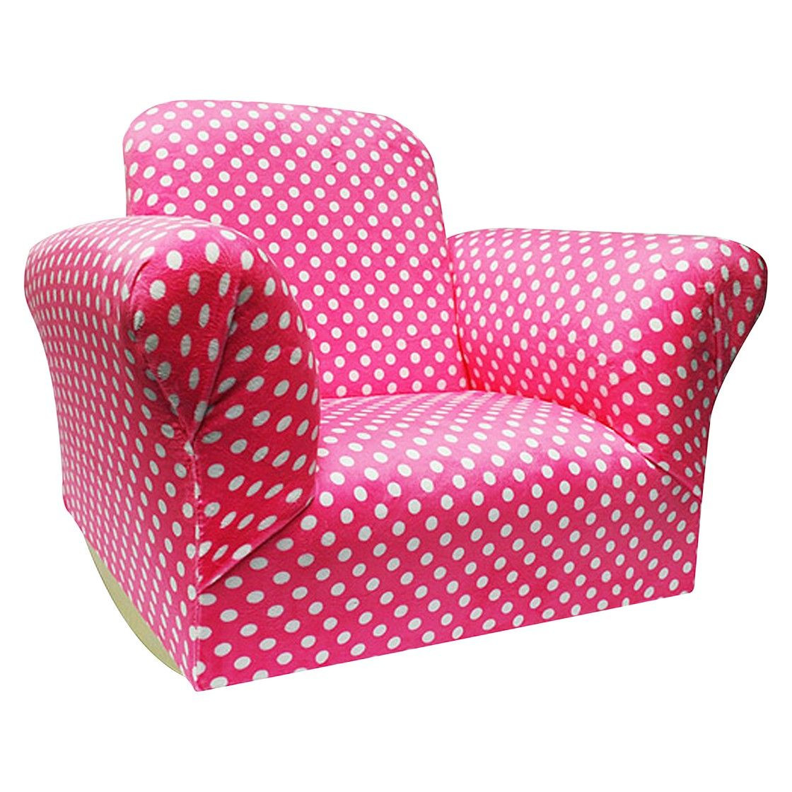 Kids Upholstered Rocking Chair
 Komfy Kings Hot Pink Upholstered Kids Rocker Chair