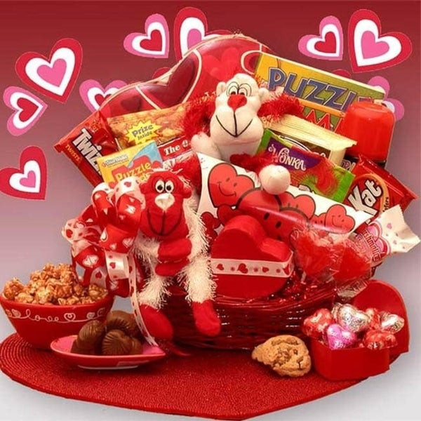 Kids Valentine Gift Baskets
 Shop A Little Monkey Business Kids Valentine s Gift Basket