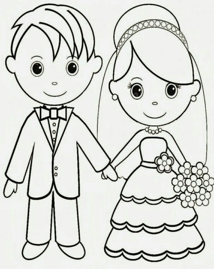Kids Wedding Coloring Book
 Printable Wedding Coloring Pages For Kids Sketch Coloring Page