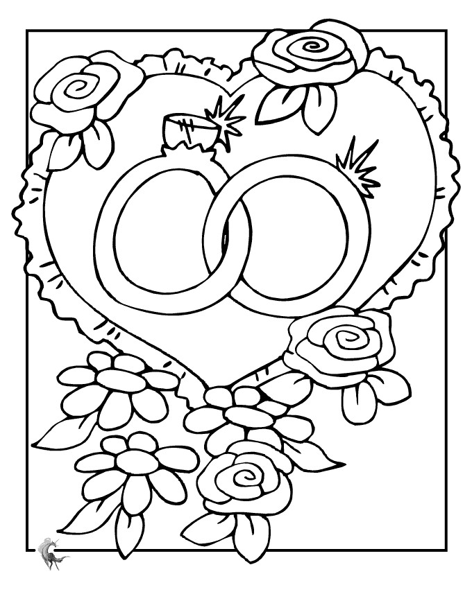 Kids Wedding Coloring Book
 Wedding Coloring Pages To Printable