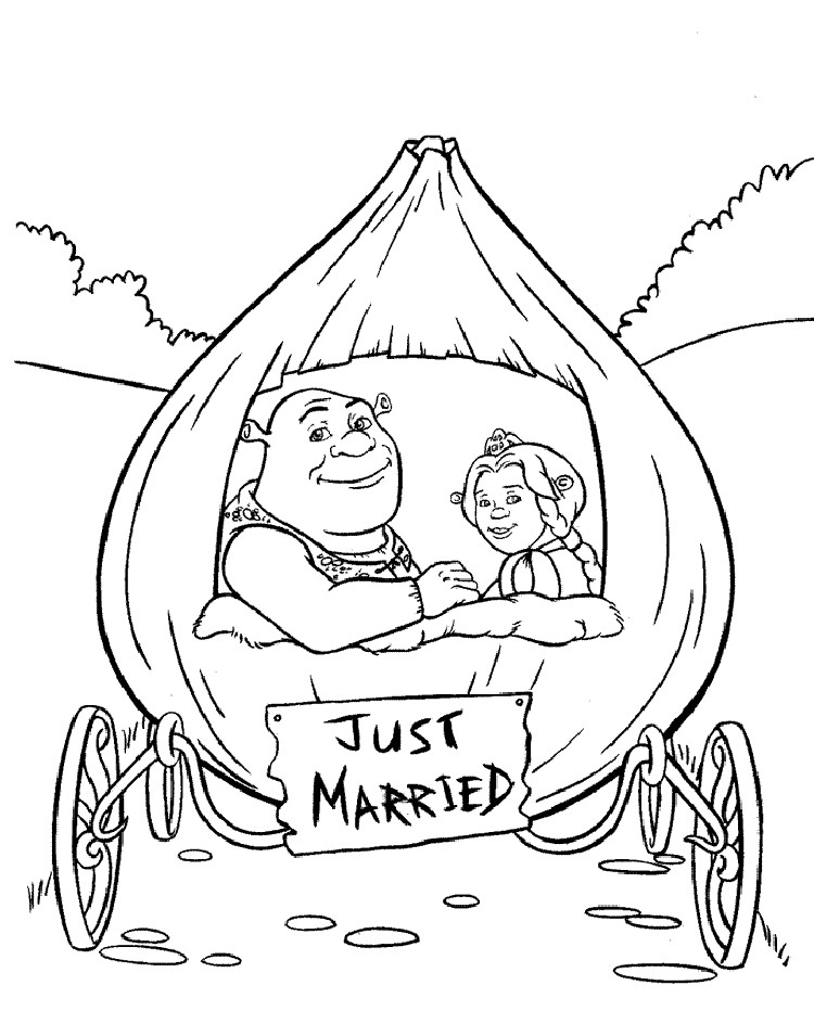 Kids Wedding Coloring Book
 Donkey To Color AZ Coloring Pages With images