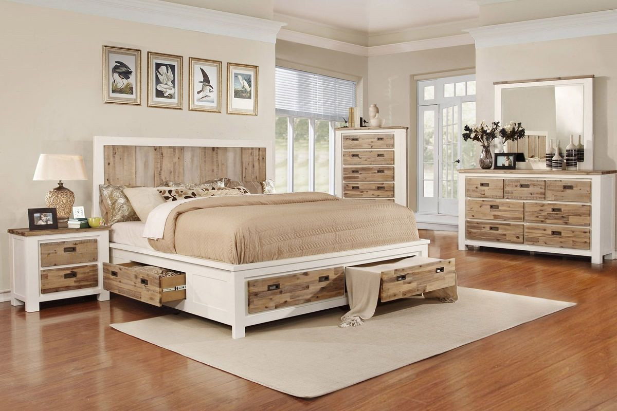 King Bedroom Sets With Storage
 Western 5 Piece King Bedroom Set at Gardner White