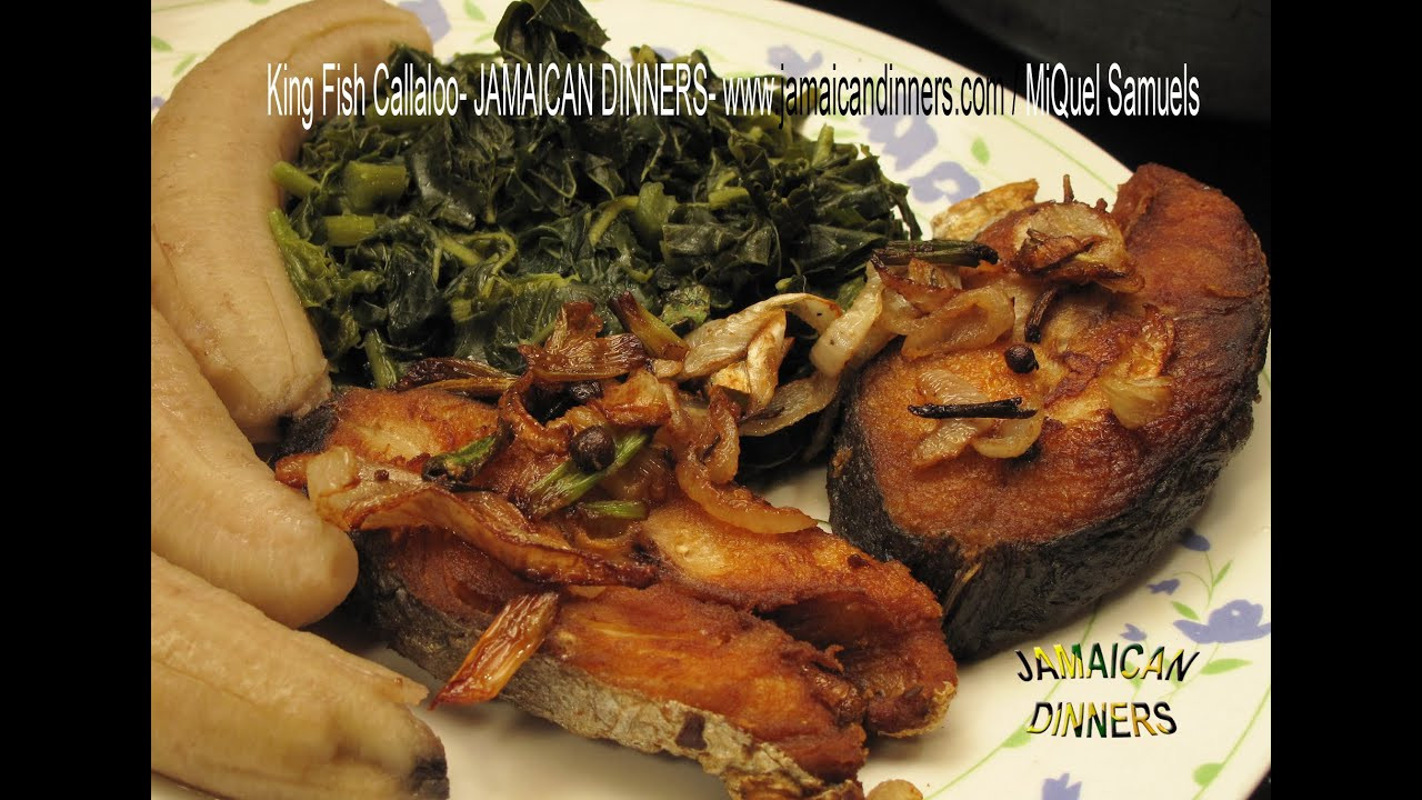 King Fish Recipes
 SLICED KING FISH CALLALOO without GRAVY Dinner Idea