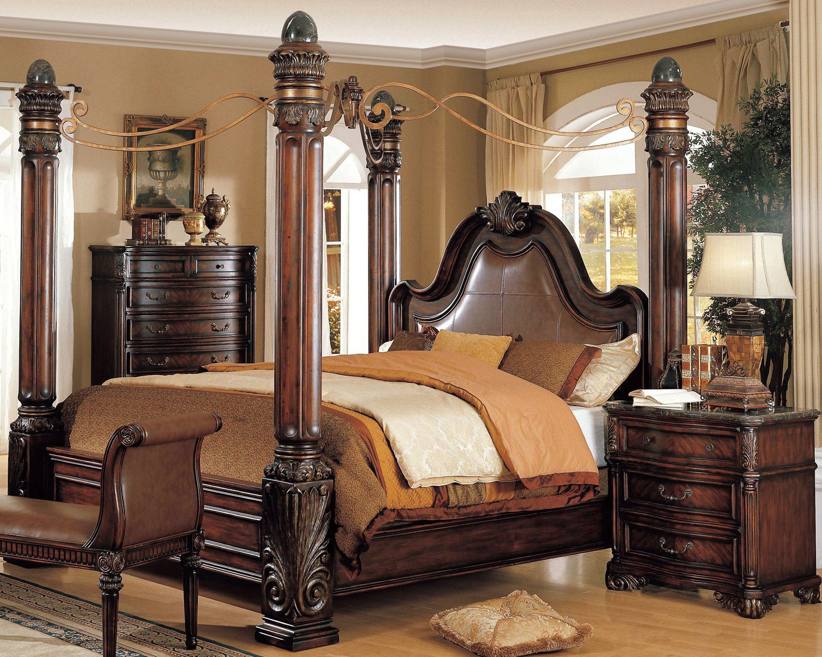 King Size Master Bedroom Sets
 Bedroom Best King Size Canopy Bed For Elegant Master