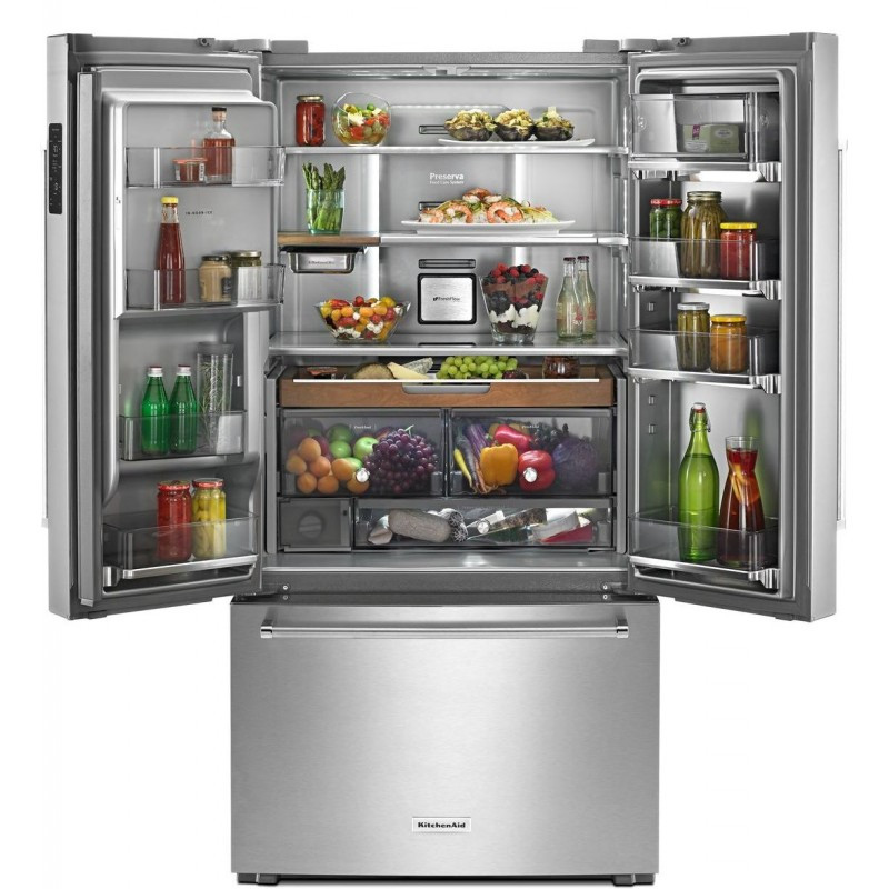 Kitchen Aid Counter Depth Refrigerator
 KitchenAid KRFC704FSS 36" Counter Depth French Door