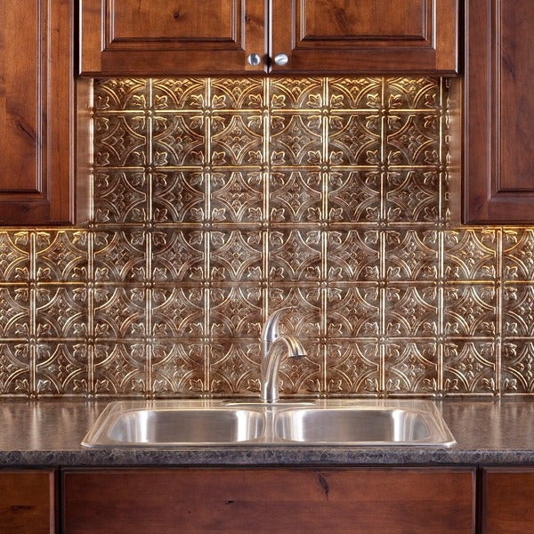 Kitchen Backsplash Paneling
 Fasade Traditional Style 1 Bermuda Bronze 18 inch x 24