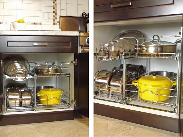 Kitchen Cabinet Organizers Lowes
 Pot and pan organizer from Lowes