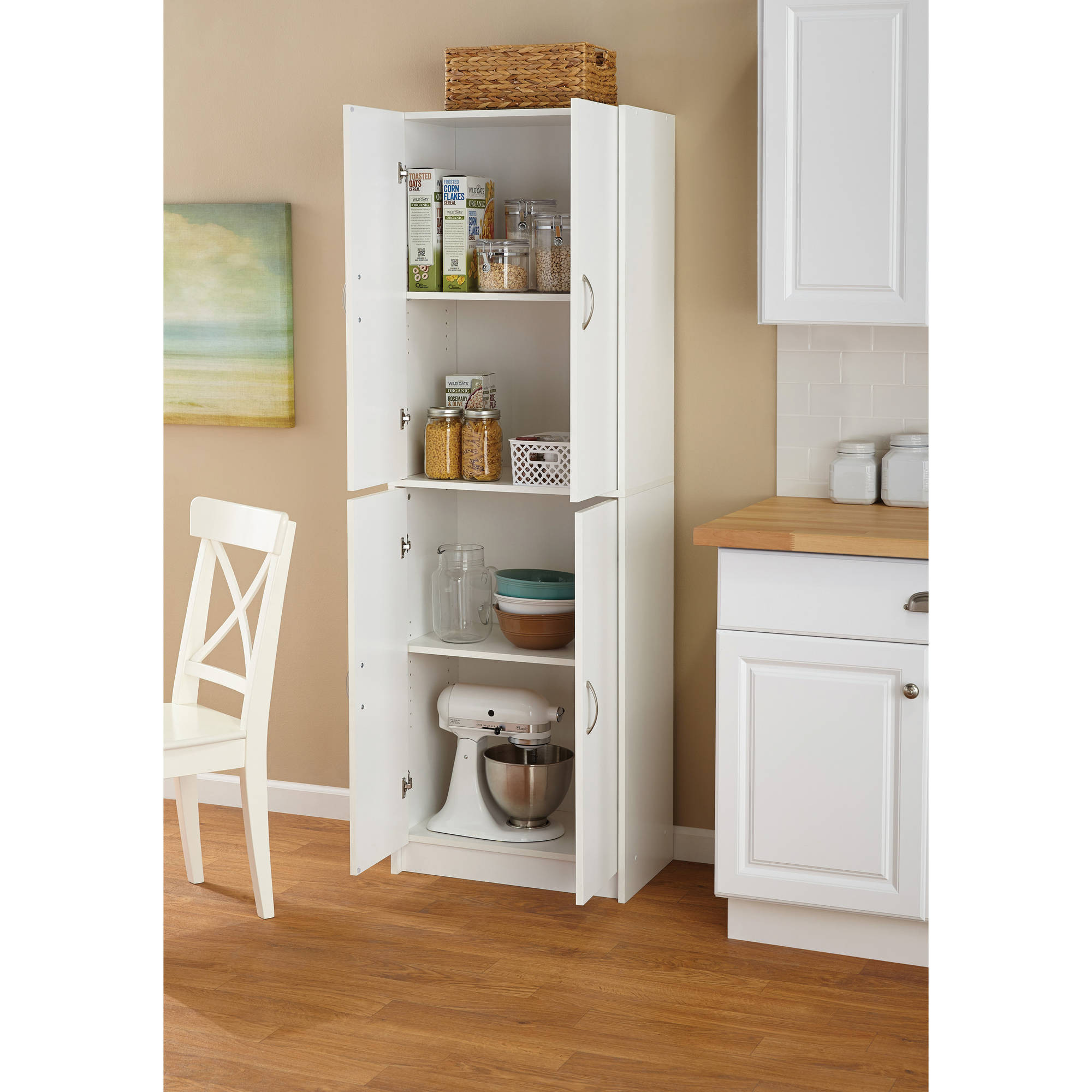 Kitchen Cabinet Organizers Walmart
 Storage Cabinet with Tempered Glass Door Walmart