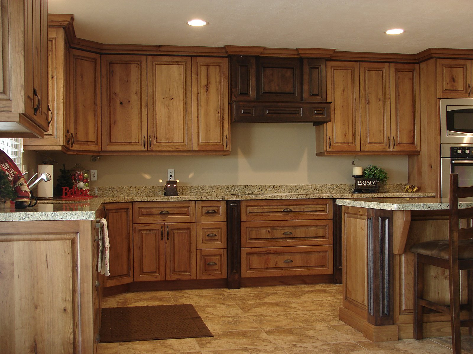 Kitchen Cabinet Rustic
 LEC Cabinets Rustic Cherry Cabinets